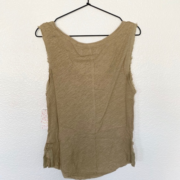 Free People Vacay Linen Blend Tank Top - Picture 7 of 9